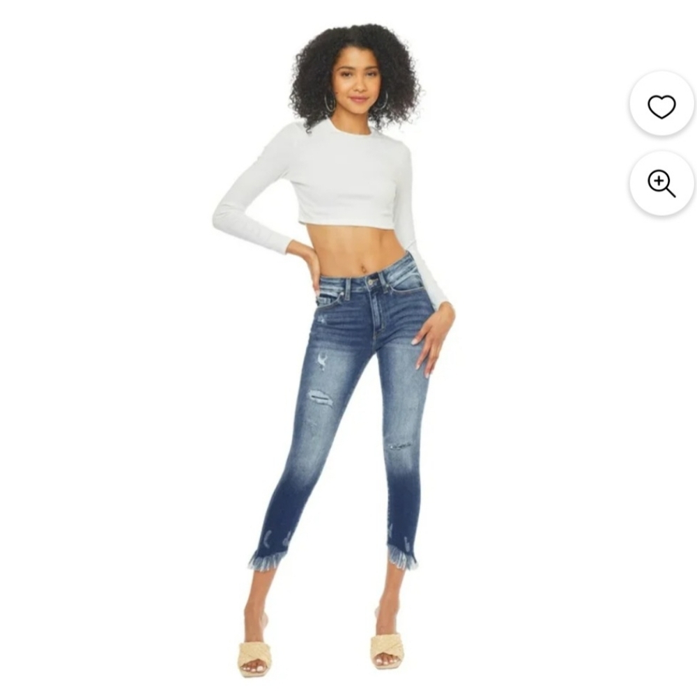 KANCAN Size 3 Womens High Rise Ankle Skinny Jeans